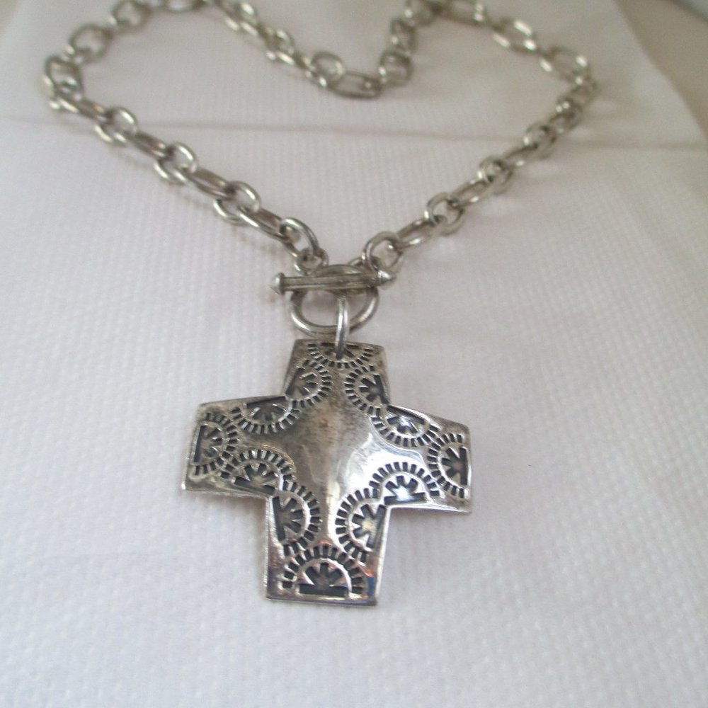 Silpada Sterling Virtuosity Cross Necklace